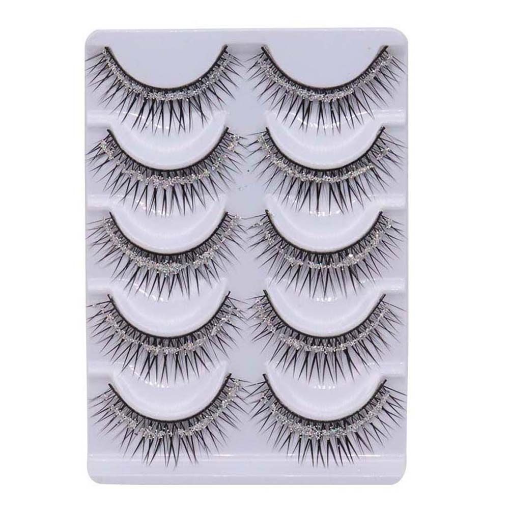 Eyelash Extension For Big Eyes - Долговечные блестящие накладные ресницы с пайетками
