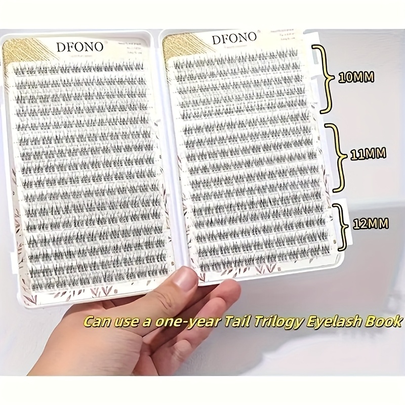 Eyelash Extension Single Lash - Мягкие и легкие накладные ресницы-пучки 384