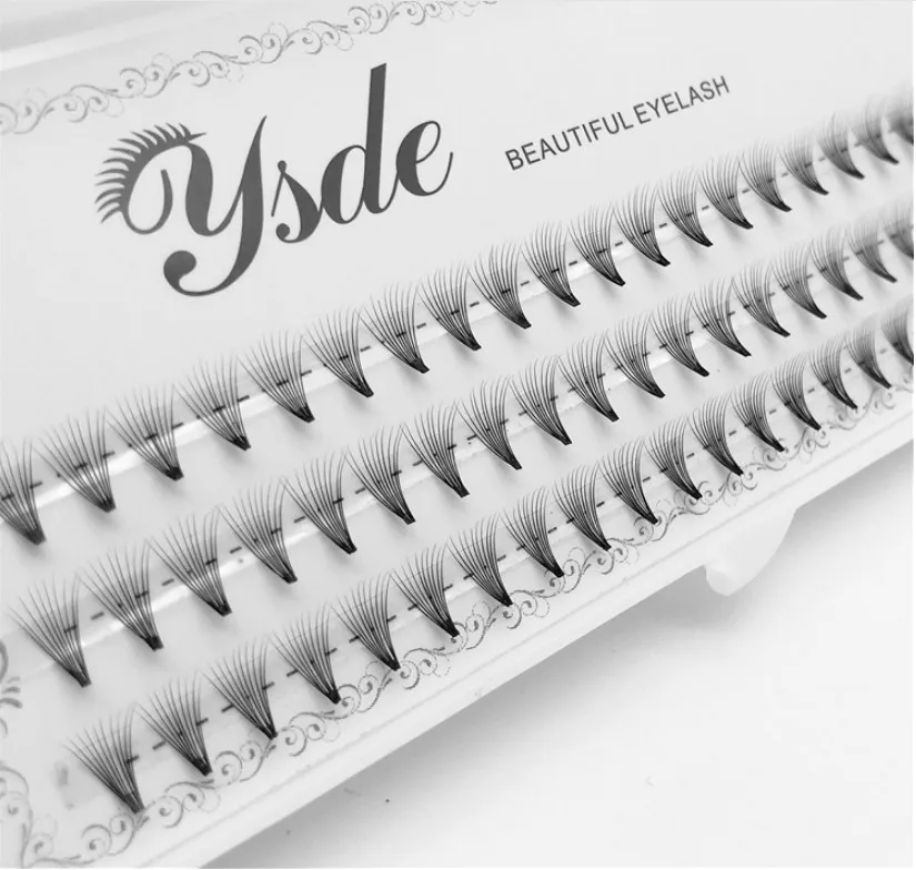 Eyelash Extension For Big Eyes - 60 пучков/набор натуральных черных 6D-ресниц из