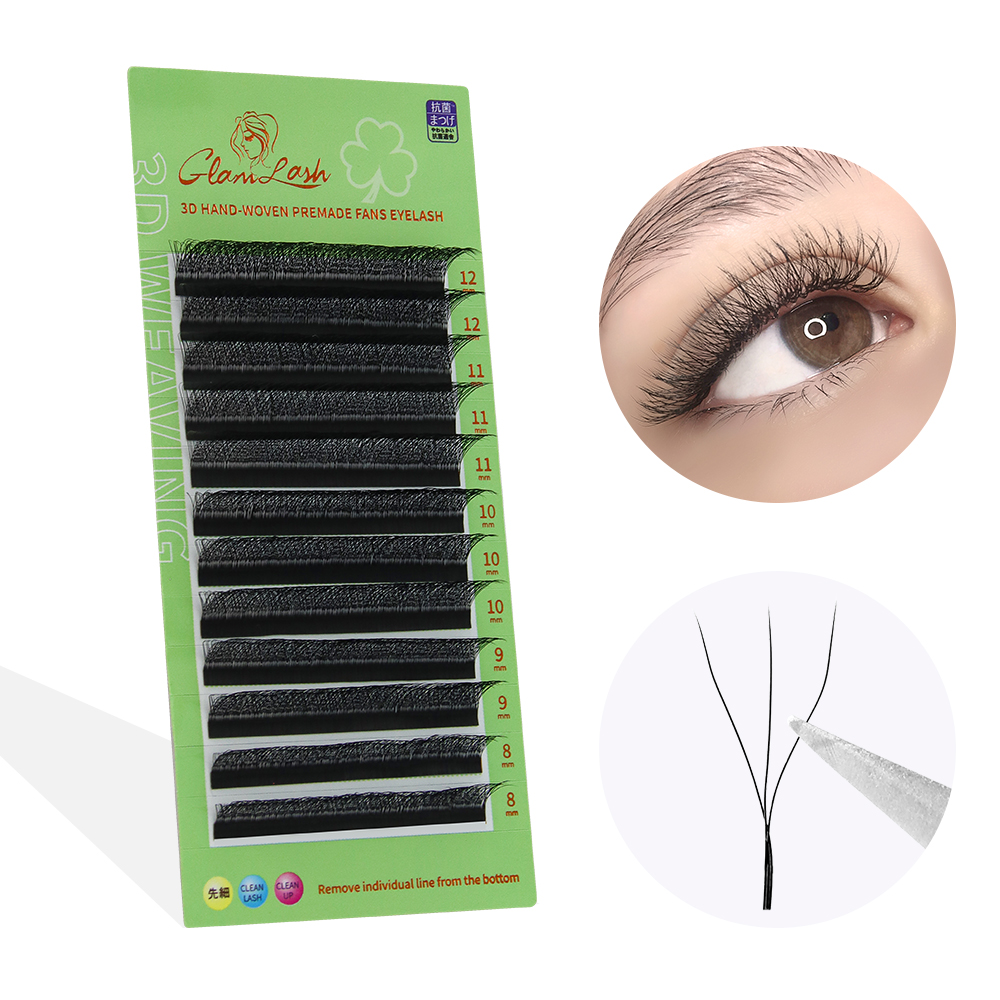 Eyelash Extension Yelix - GLAMLASH W Форма Наращивание ресниц 3D4D5D