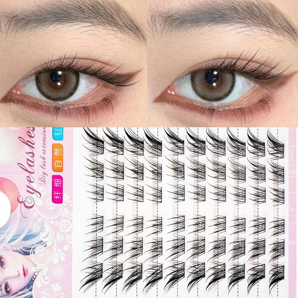 Eyelash Extension Equipment - 3D кошачий глаз кластеры ресниц натуральные