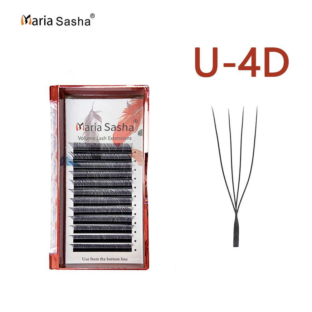 Eyelash Extension Single Lash - MARIA U 4D W ресницы однослойные