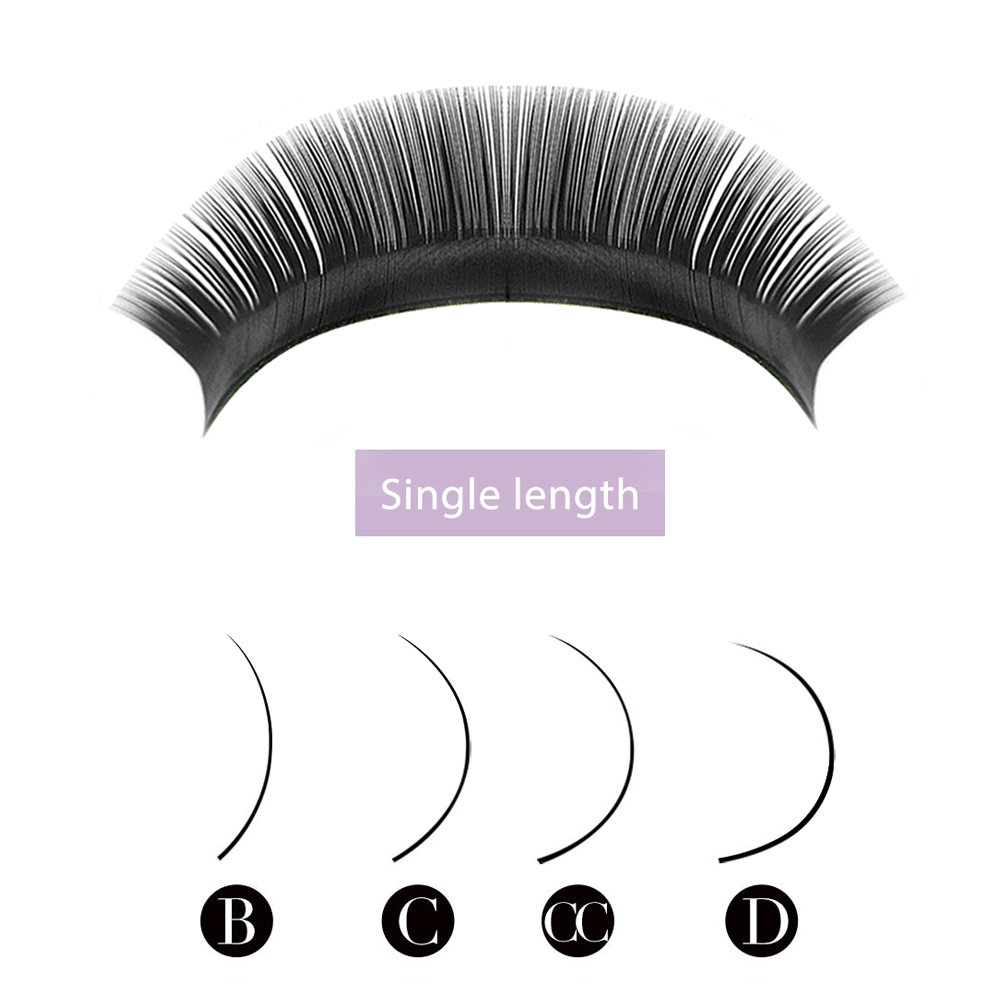 Стандартные легкие веерные рес – обзор и цена Eyelash Extension Yelix