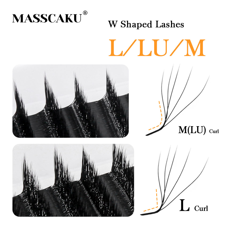 MASSCAKU L LU M Curl YY/W Форм – обзор и цена Eyelash Extension Yelix