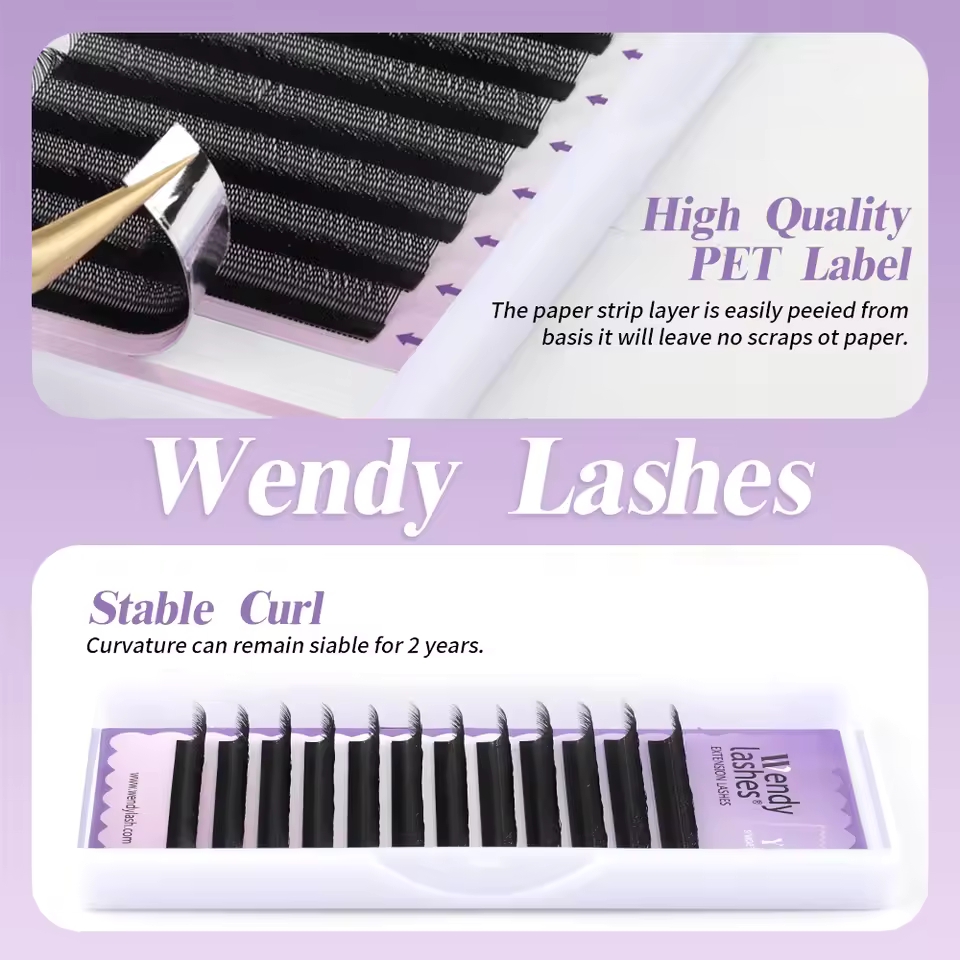 WENDY 2D YY Shape C/D Curl Eya – обзор и цена Eyelash Extension Yelix