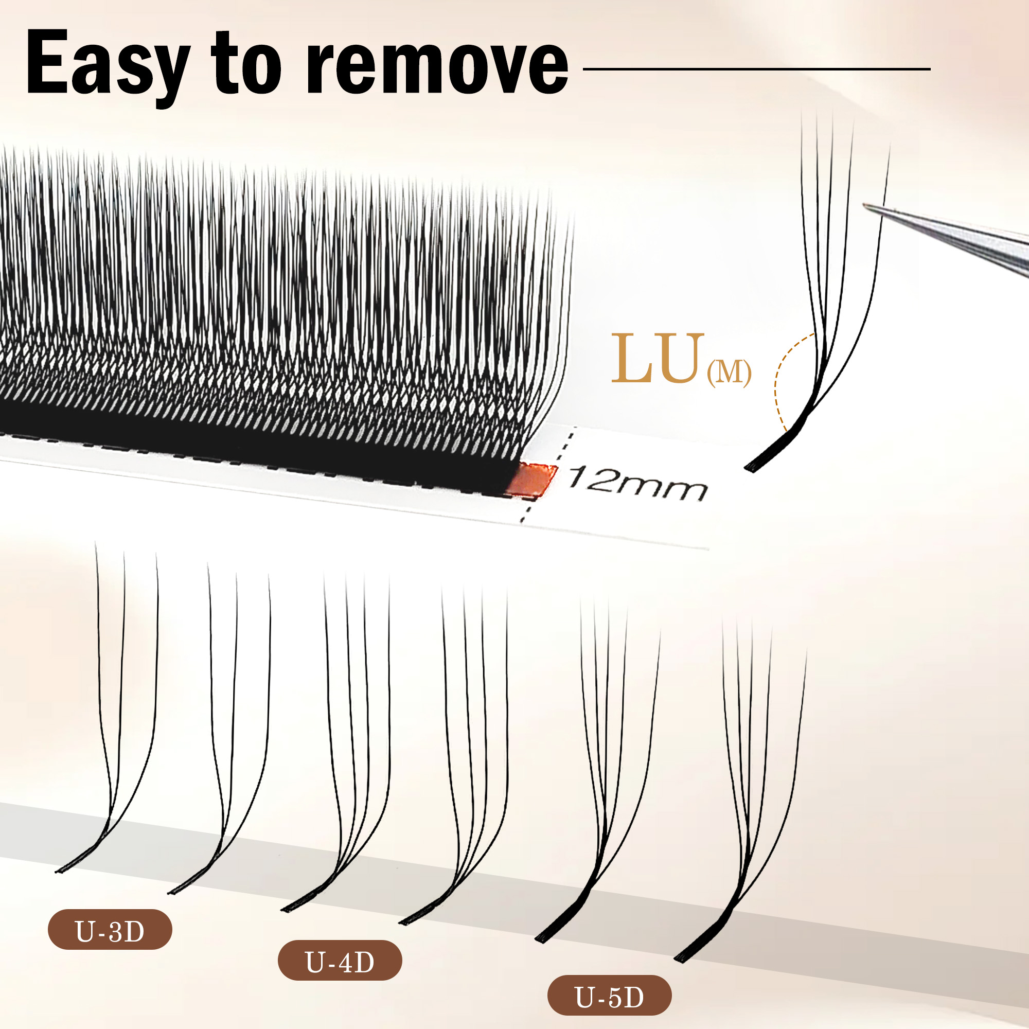 CoMango 3D 4D 5D U-образные LU – обзор и цена Eyelash Extension Yelix