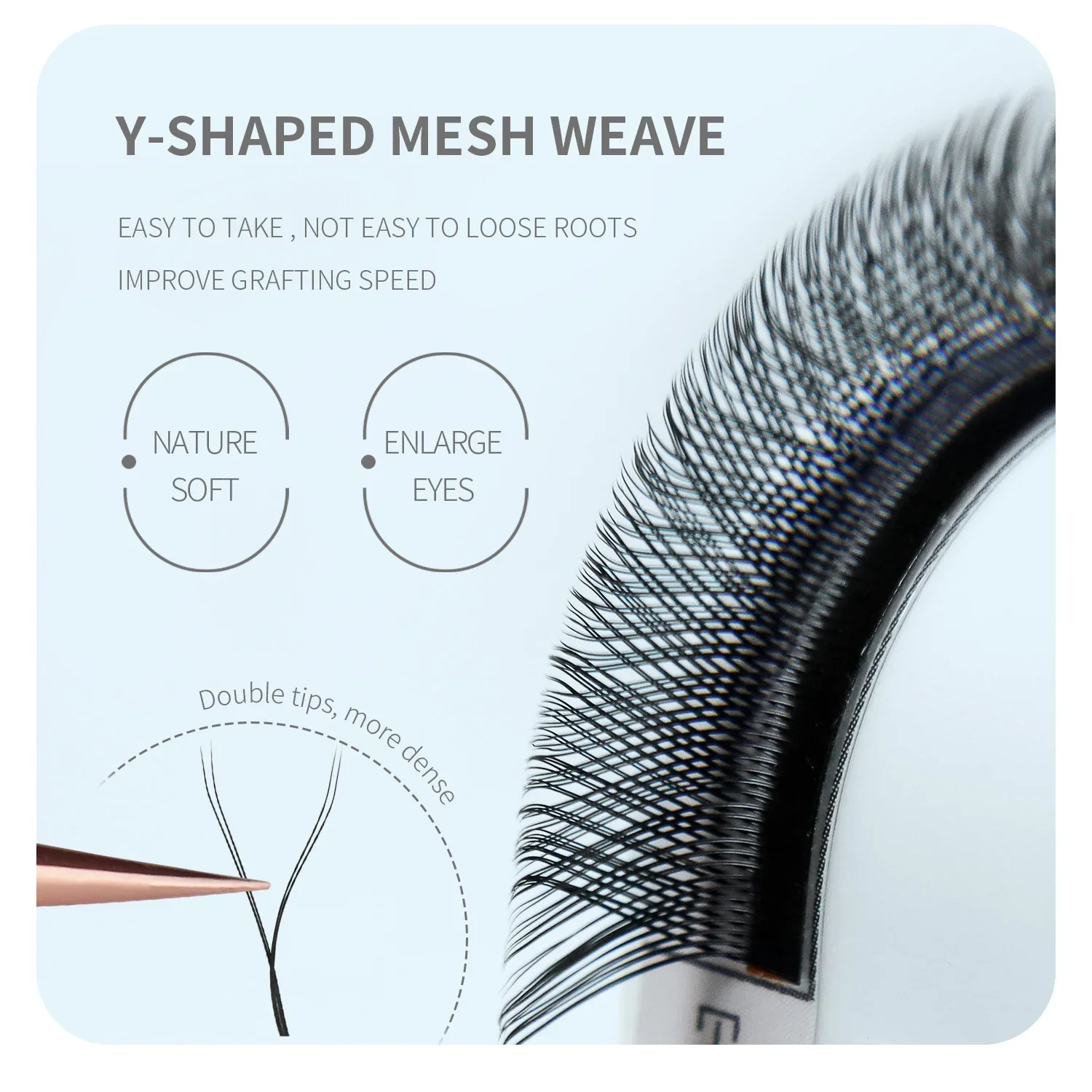 ANNAFRIS Коричневые W-образные – обзор и цена Eyelash Extension Yelix