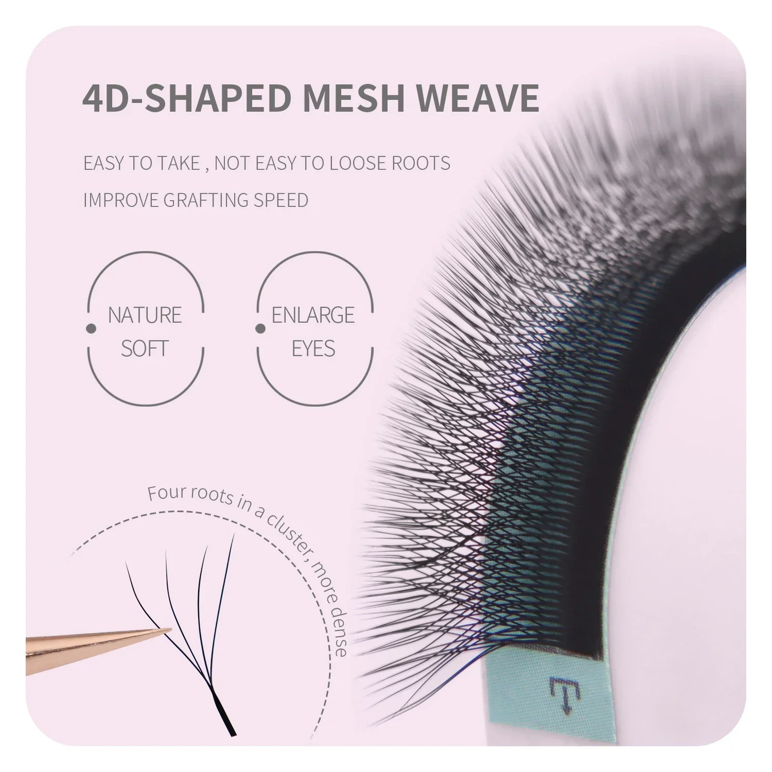 ANNAFRIS Коричневые W-образные – обзор и цена Eyelash Extension Yelix