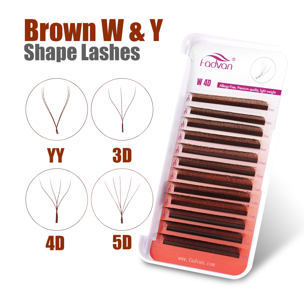 FADVAN коричневые 4D/3D/5D рес – обзор и цена Eyelash Extension Yelix
