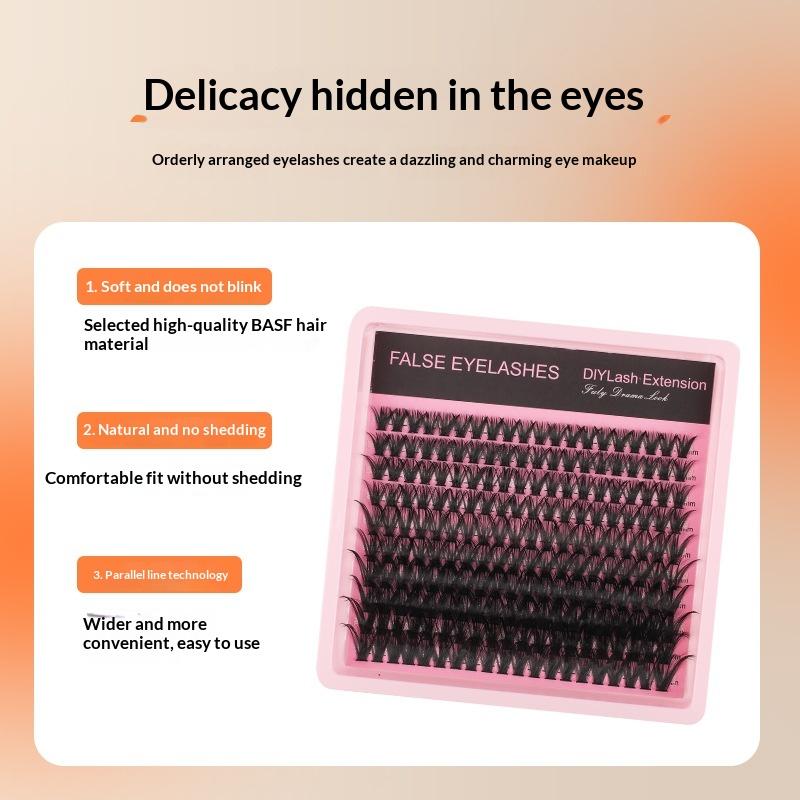 Новые пышные толстые ресницы-п – обзор и цена Eyelash Extension Cluster