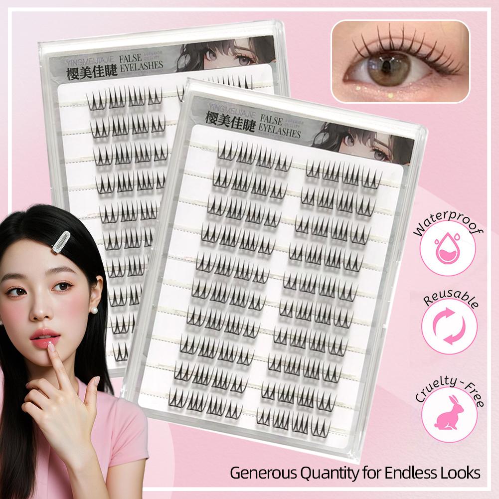 U-образные накладные ресницы б – обзор и цена Eyelash Extension Single Lash