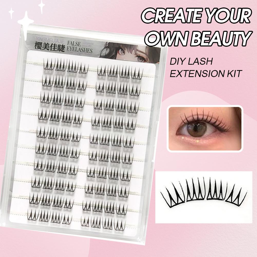 U-образные накладные ресницы б – обзор и цена Eyelash Extension Single Lash