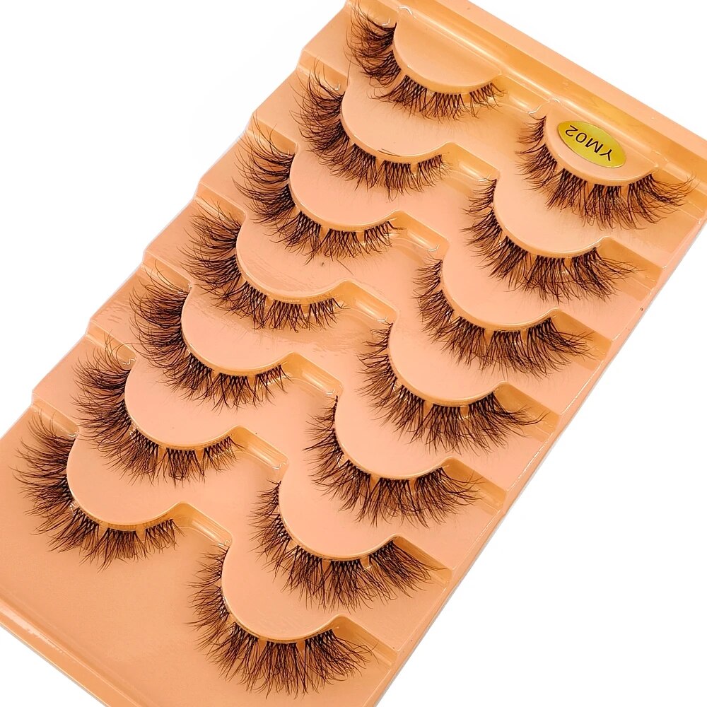 7 пар, норковые ресницы, невид – обзор и цена Eyelash Extension For Big Eyes